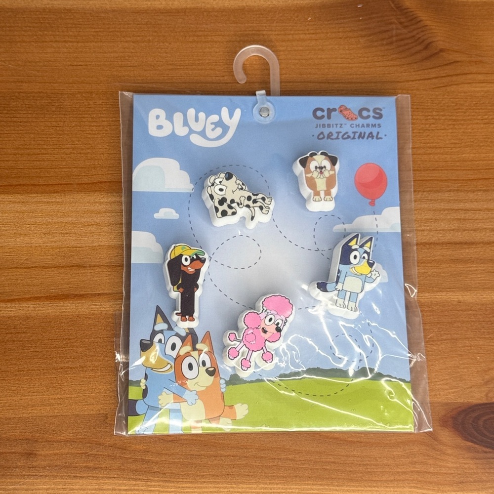 NWT Crocs branded Bluey jibbitz (5 piece set)